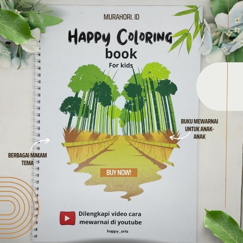 

Buku mewarnai / Happy coloring book for kids