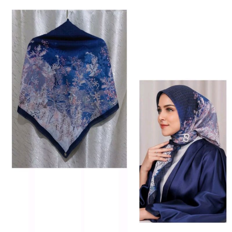 HOLIDAY DEEPBLUE Hijab Buttonscarves Holiday Deepblue
