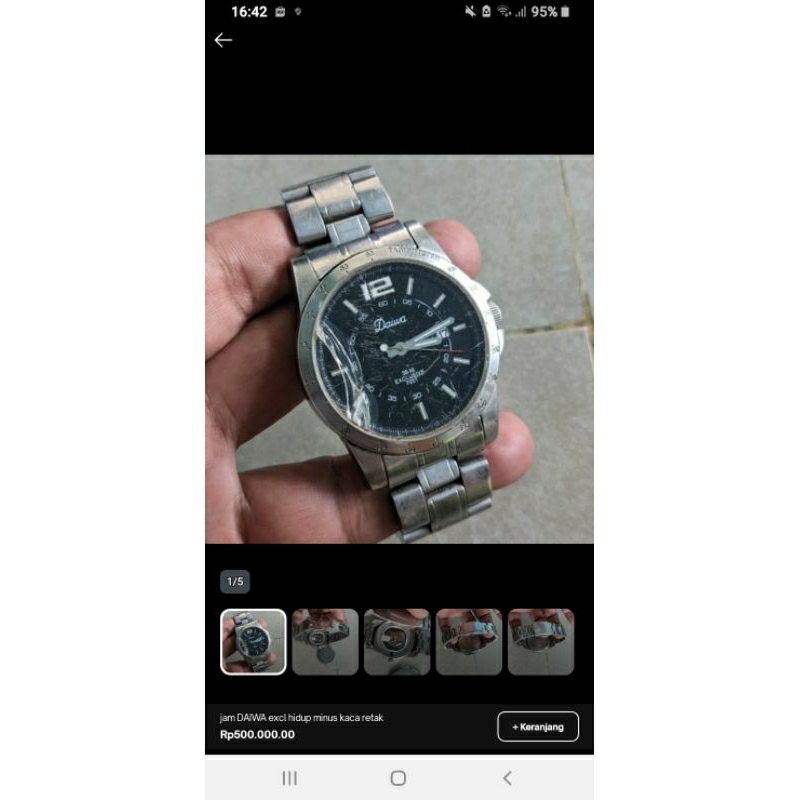 jam tangan daiwa model lawas bekas