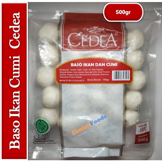 

Bakso Ikan Cumi - Baso Cedea | 500gr [ Harga Per BKS ]