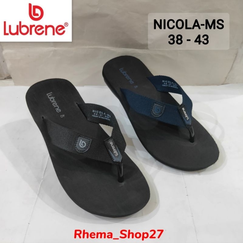 SANDAL LUBRENE NICOLA-MS #TERBARU Sandal Spon Jepit Pria Lubrene ORI 38-43
