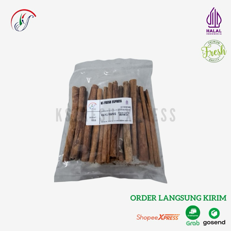 

KSfreshexpress Kayu Manis Utuh / Halus / Bubuk 100gr 250gr 500gr 1kg Cinnamon Powder Batang Stick Bersih Rempah