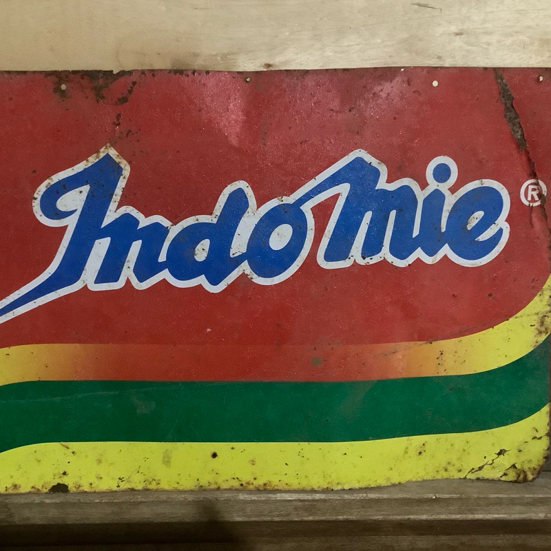 iklan jadul bahan seng enamel indomie original vintage