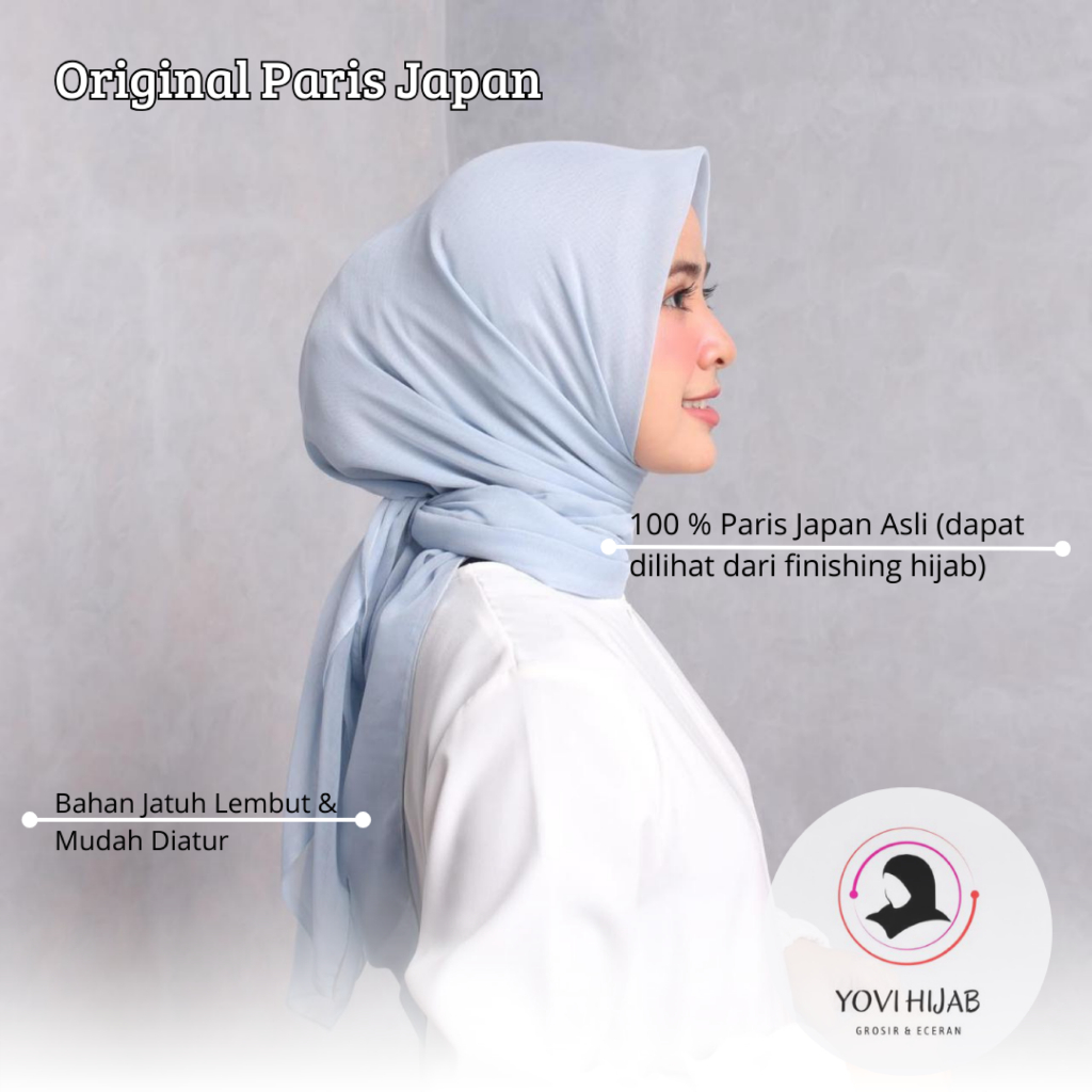 Hijab Segi Empat Paris Japan Ori // Paris Japan Ori