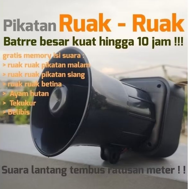 Speaker Pikatan Ruak ruak | pikat punai ayam hutan Tekukur belibis pikat burung