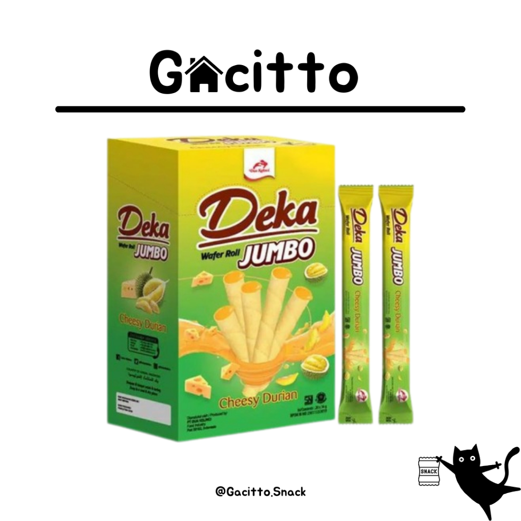 

Deka Jumbo Wafer Roll Cheesy Durian - 16 Gr