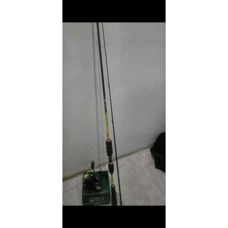 set joran relix nusantara reel daiwa revros hg 1000lt.