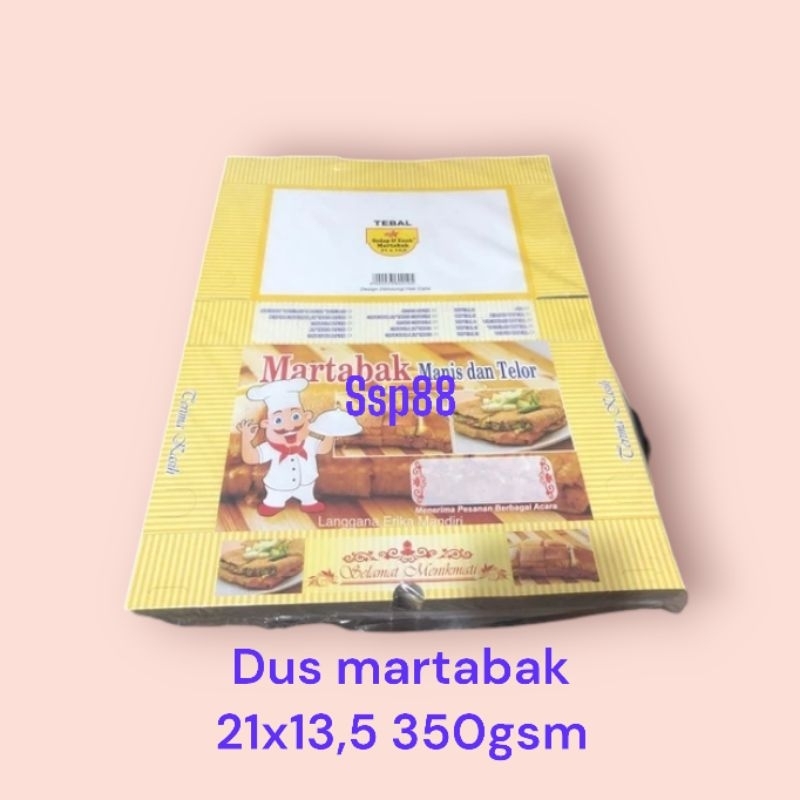 

Kardus Martabak 21x13,5 100pcs / Dus Box Martabak 350gsm