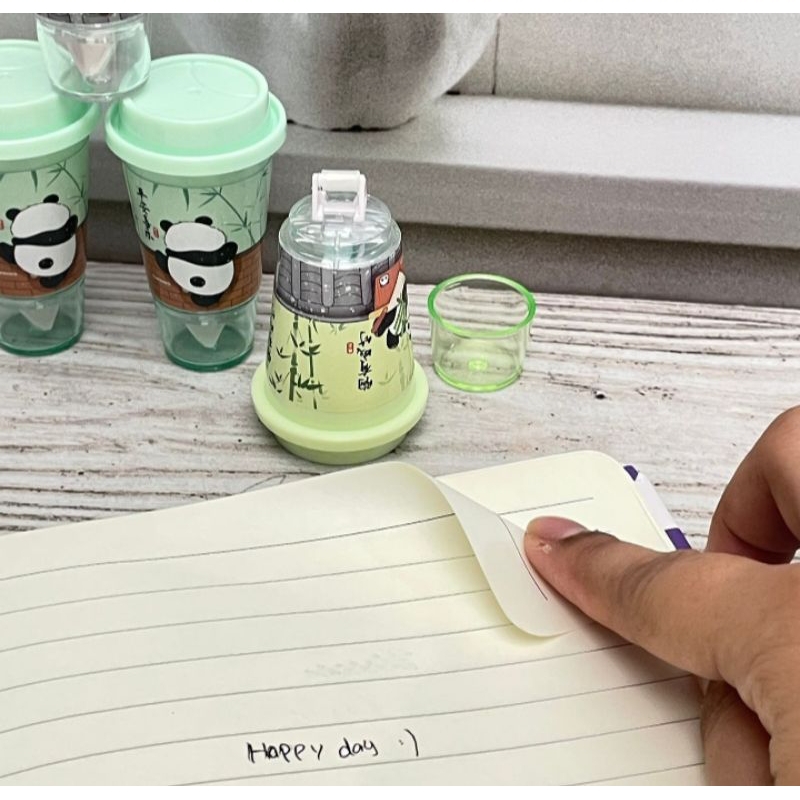 

Glue Tape Tumbler Panda TG- G2330A GT-1477 Tipe-X Tumblex Panda Correction Tape Lucu Unik Alat Tulis Sekolah Kantor Termurah