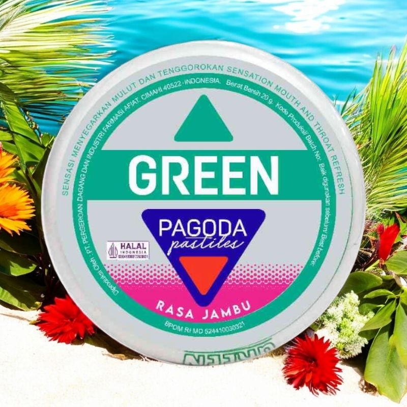 

pagoda pastiles green jambu 20gr