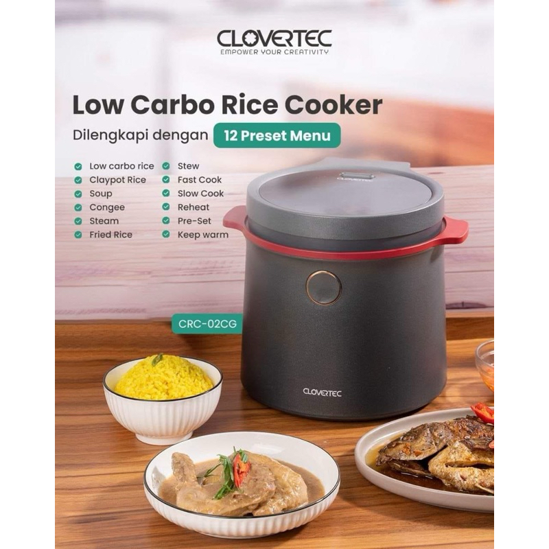 [READY] RICE COOKER LOW CARBO MULTI FUNGSI CLOVERTEC