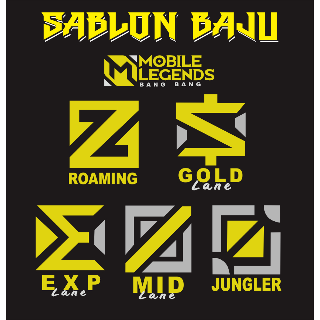 SABLON DTF BAJU MOBILE LEGENDS