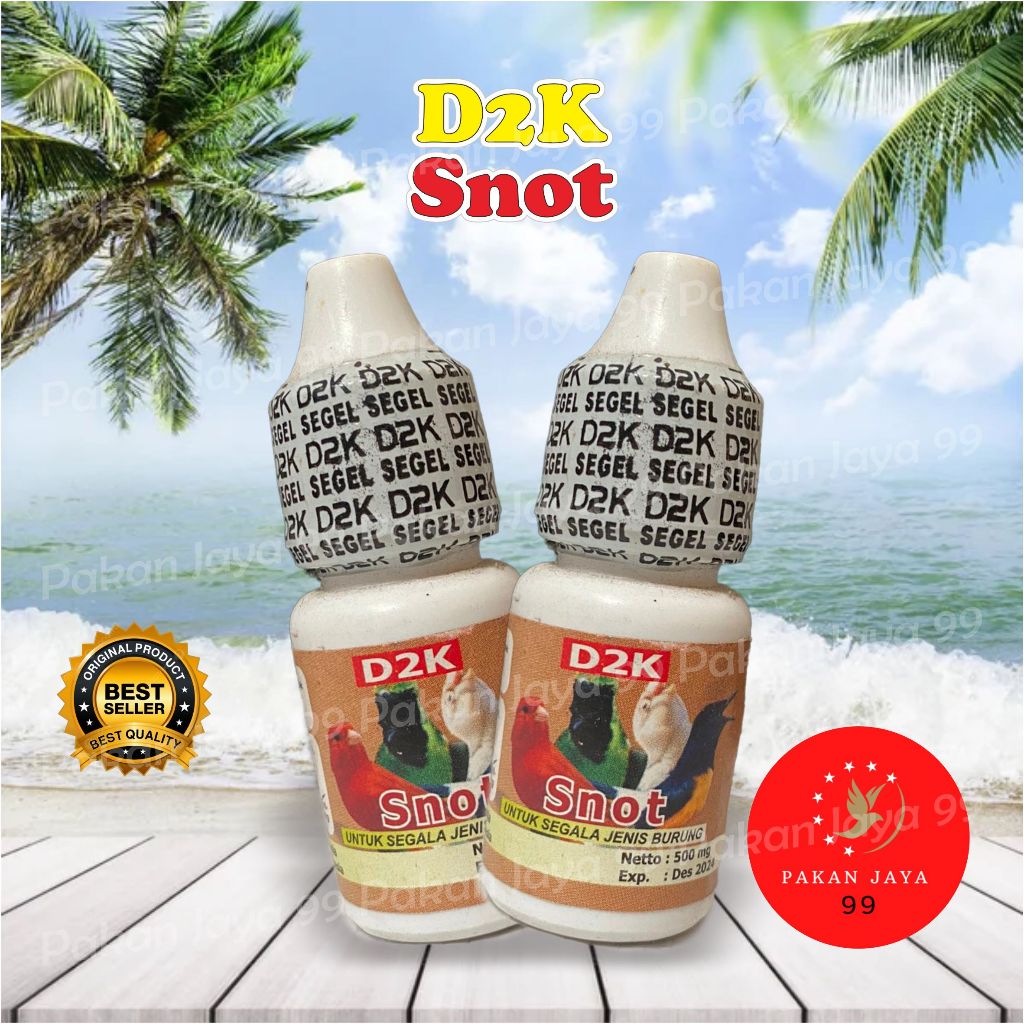 READY SNOT D2K VITAMIN OBAT BURUNG SAKIT MATASNOT BERAIRMERAHBENGKAK PILEK BERAK KAPUR BULU NGEMBANG