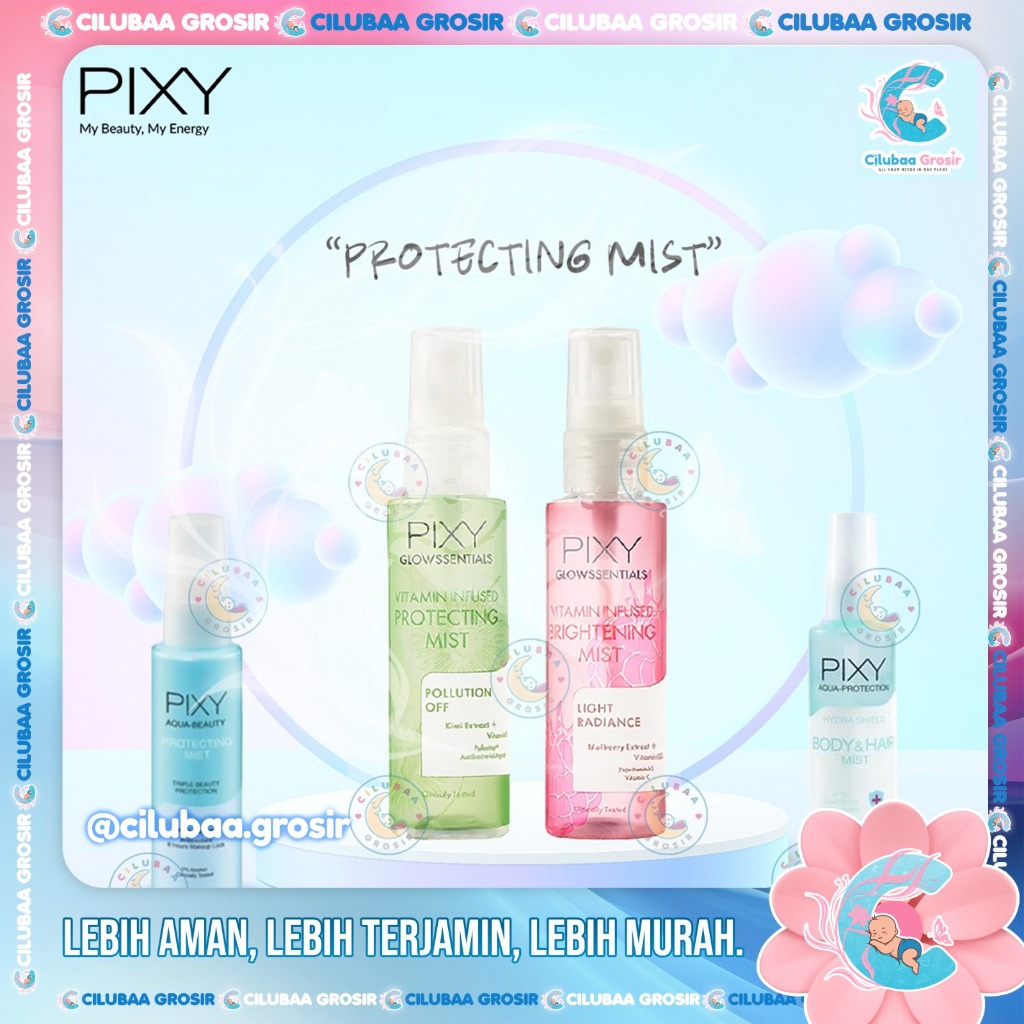 PIXY Aqua Beauty Protecting Mist Spray  60ml || Brightening Mist || Shield Body & Hair Mist 100ml