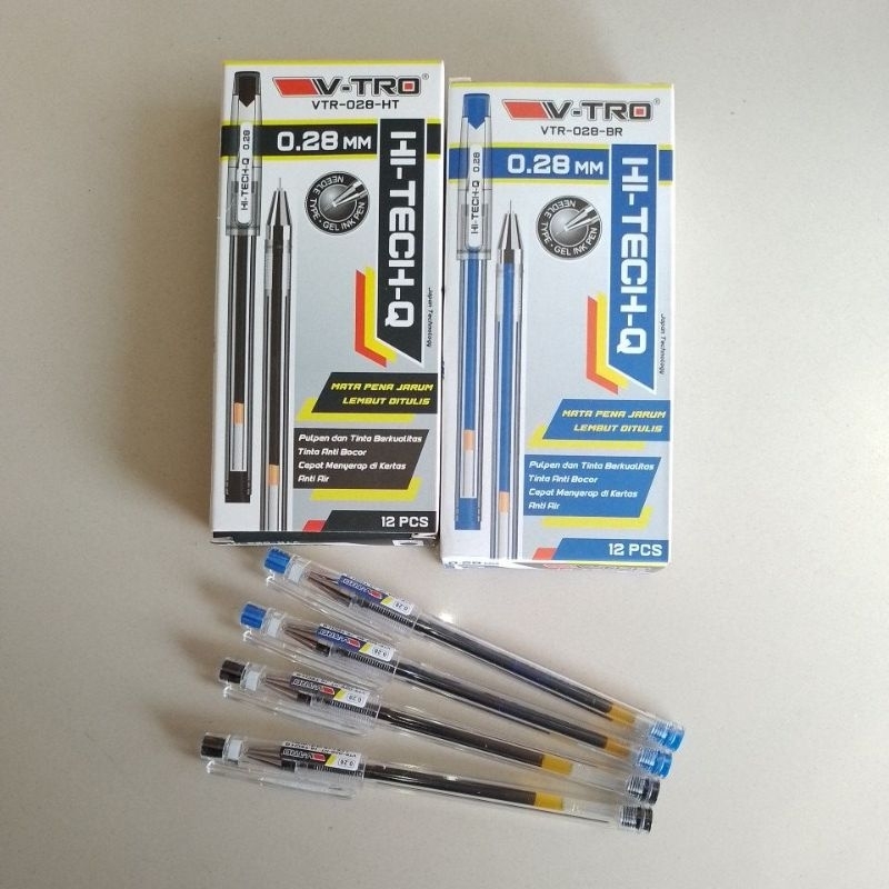 

Pulpen Gel Pen V-TRO Hi-Tech VTR-028-HT 0.28 mm ( 12 Pcs ) [ Original ]