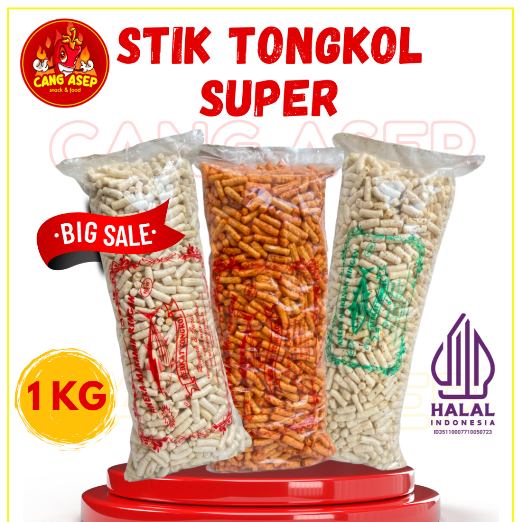 

STIK TONGKOL SUPER 1KG - Makanan Ringan Cemilan Snack Food gurih pedas balado