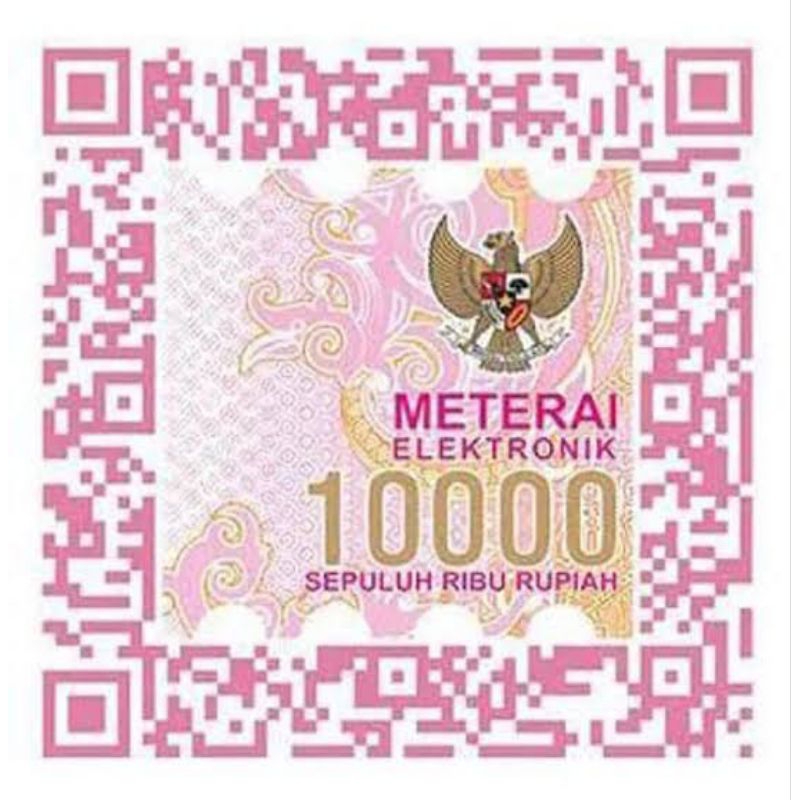 

E-Materai Peruri 100% Asli Proses Cepat