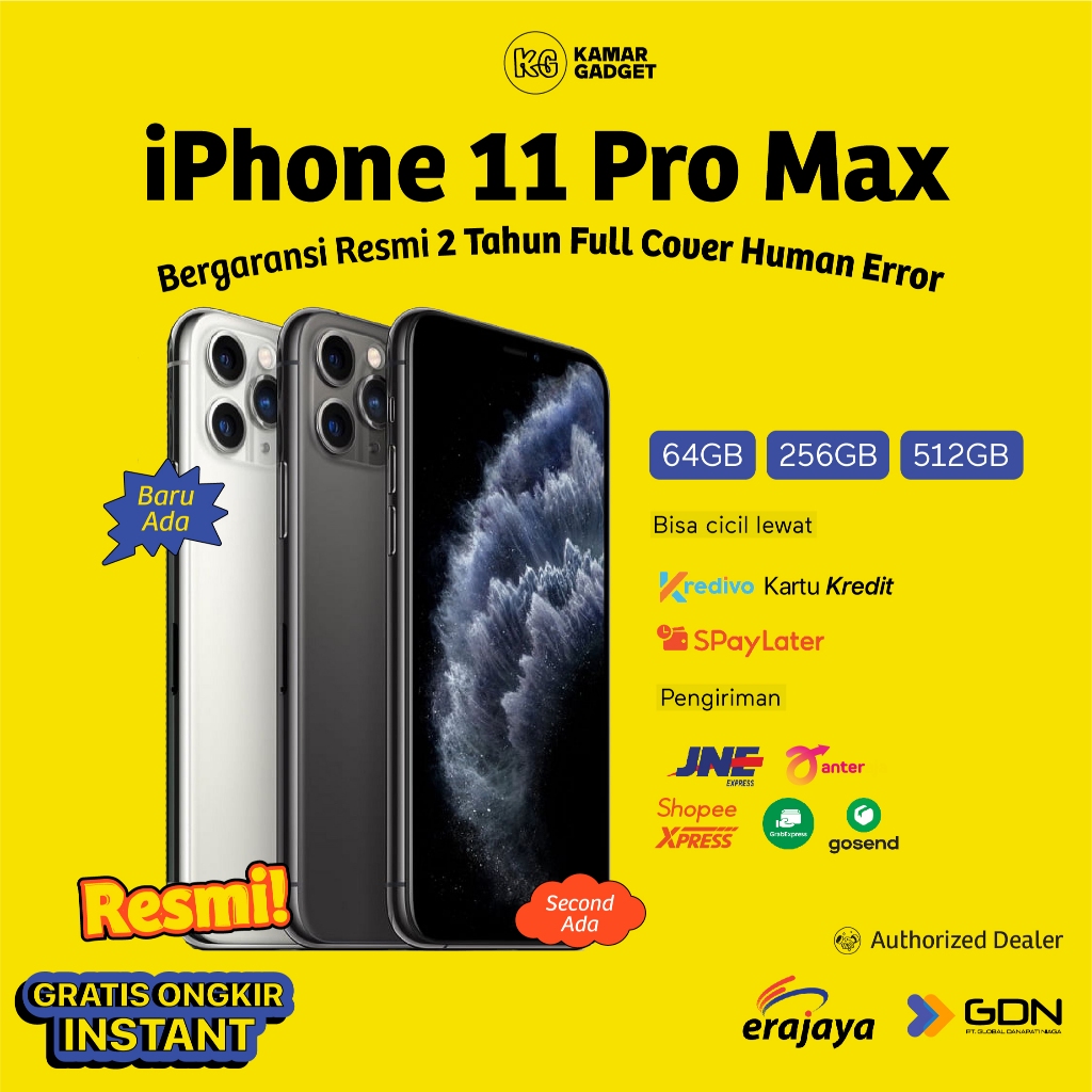 iPhone 11 Pro Max Second Seken iBox | New Baru Garansi Resmi 64GB 256GB Midnight Green Silver Gray G