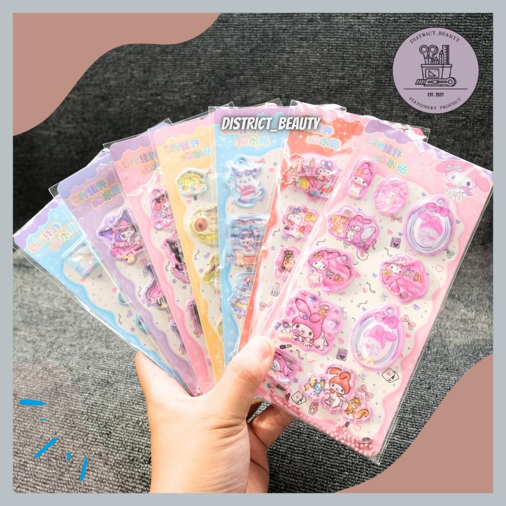

STIKER TIMBUL SANRIO STIKER AIR SEAL WATER SANRIO SERIES STIKER AIR LUCU MOTIF SANRIO TERMURAH