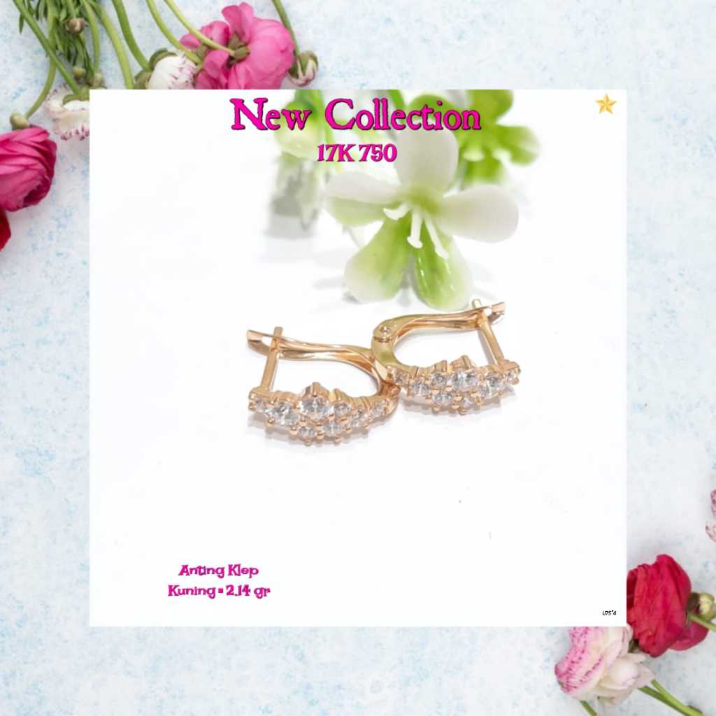 ANTING KLEP WANITA - GOLD - 17K - 2,14
