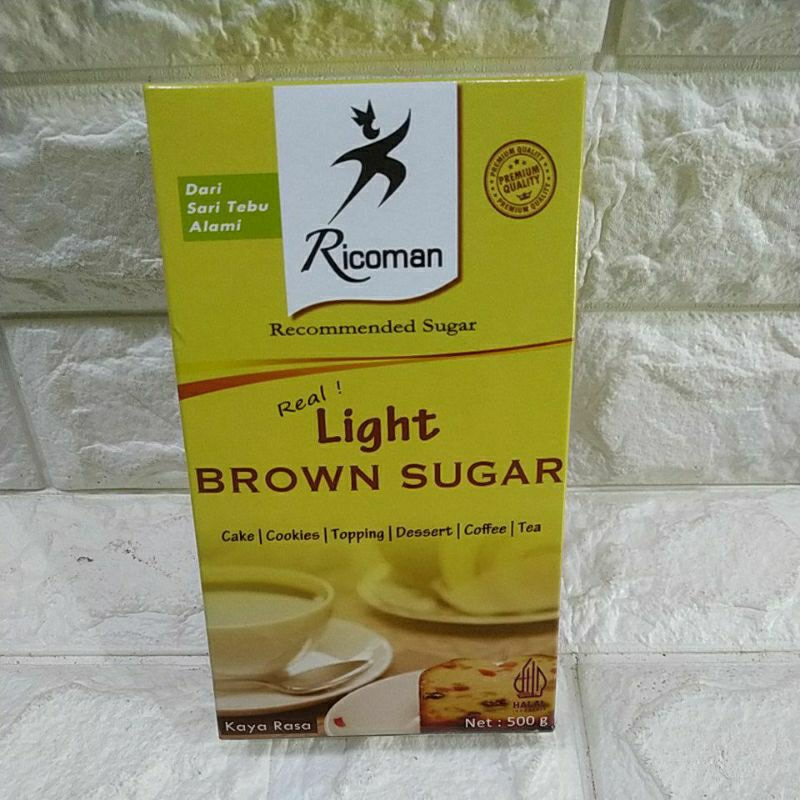 

Ricoman Light Brown Sugar 500gr
