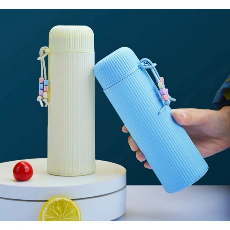 Botol Macaron Korea / Botol Kaca Tali / Botol Aesthetic Kaca Korea