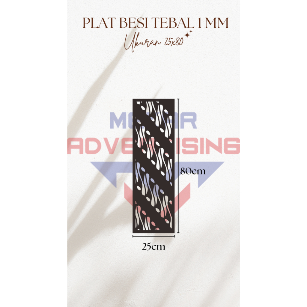 KRAWANGAN PLAT BESI MOTIF BATIK CUSTOM