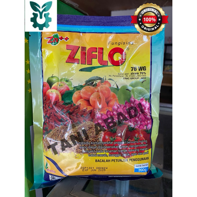 FUNGISIDA ZIFLO 76 WG @ 200 GR / PENGENDALI PENYAKIT TANAMAN
