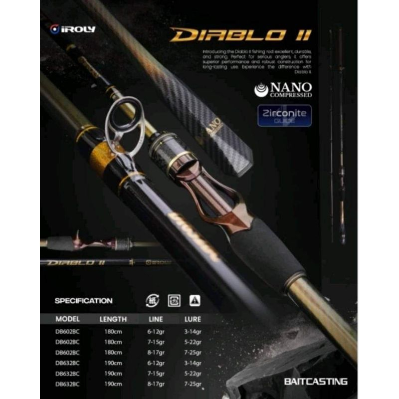 Joran BC Iroly Diablo 2 190 Bait Casting