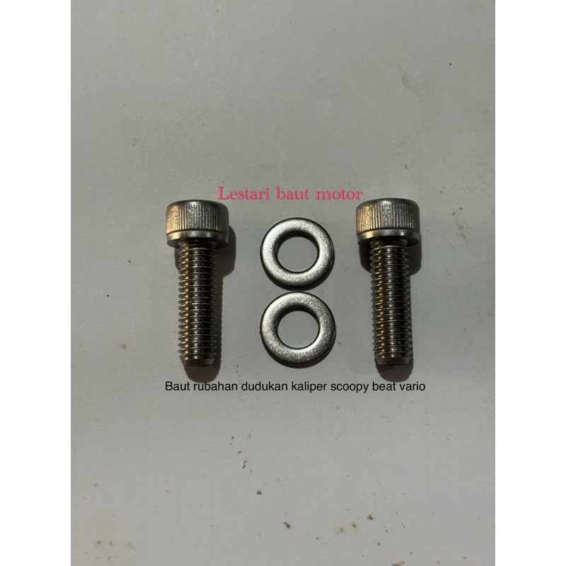 baut dudukan knalpot honda beat, scoopy, vario ,genio/ baut 14 rubahan baut L
