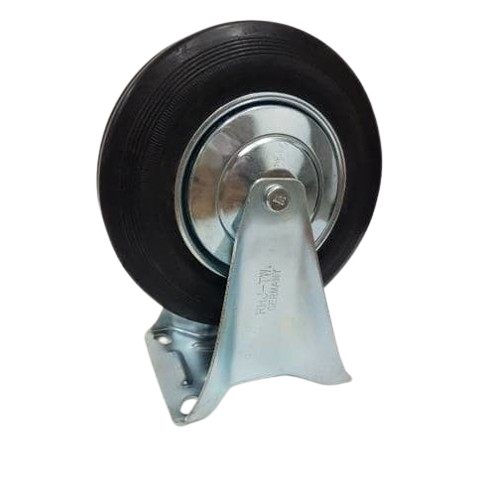 Roda Karet Troli 8 Inch Mati/ Rubber Caster Fixed 8" ROHA