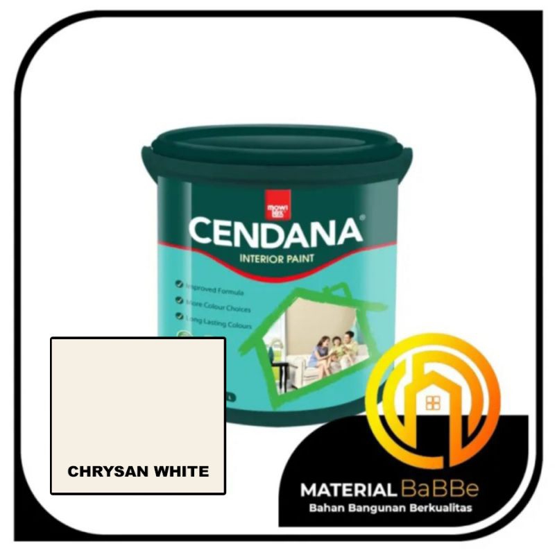 Mowilex Cendana Chrysan White 5 Kg | Cat Dinding Dalam