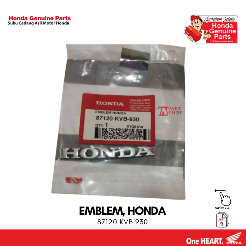 Emblem Honda (Emblem, Honda) - Vario 110 CW KVB / 87120-KVB-930