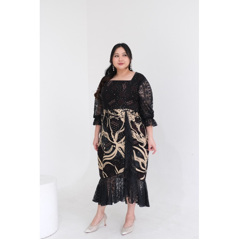 KLO MOESTIKA Bsize Batik Dress Dress Batik Jumbo Dress Pesta Jumbo