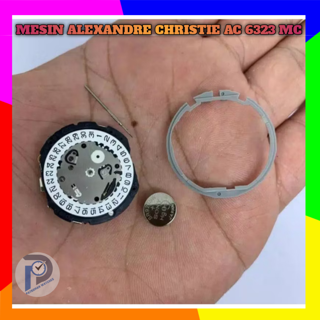 Mesin jam alexandre christie AC 6323MC AC 6323 MC free as stem dan batre