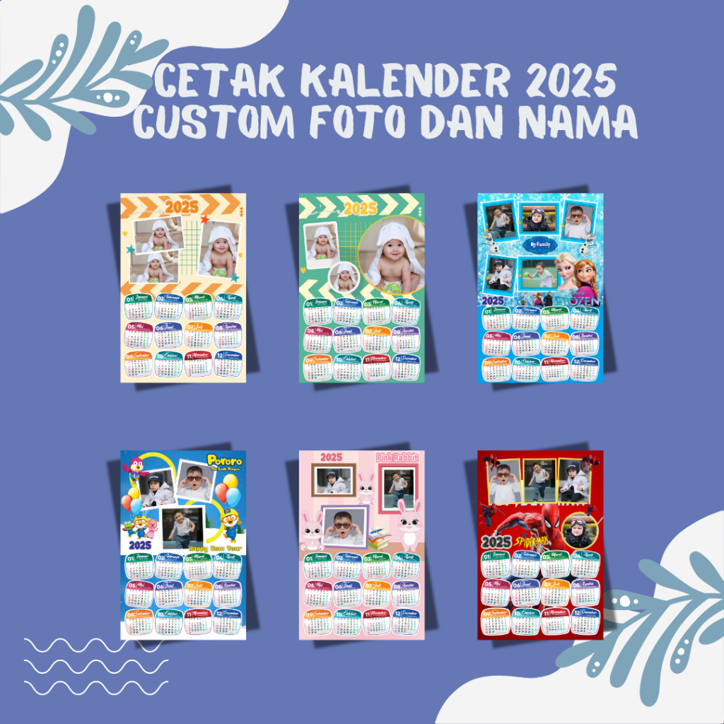 

CETAK KALENDER CUSTOM 2025 FOTO SENDIRI A3+