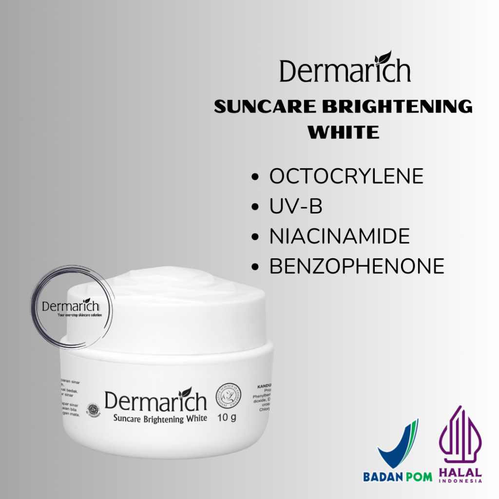DERMARICH SUNCARE BRIGHTENING WHITE - Sunscreen / Suncare Melindungi Kulit Wajah dari paparan Sinar 