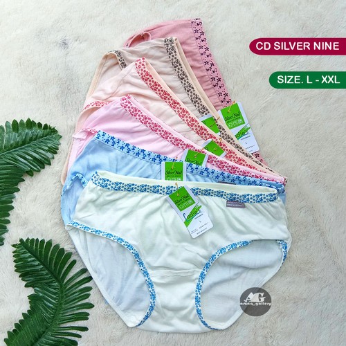 3 Pcs CD Celana Dalam Wanita Perempuan Dewasa Cabernet Isabell Silver Nine Daifona Gwenith Vermani P