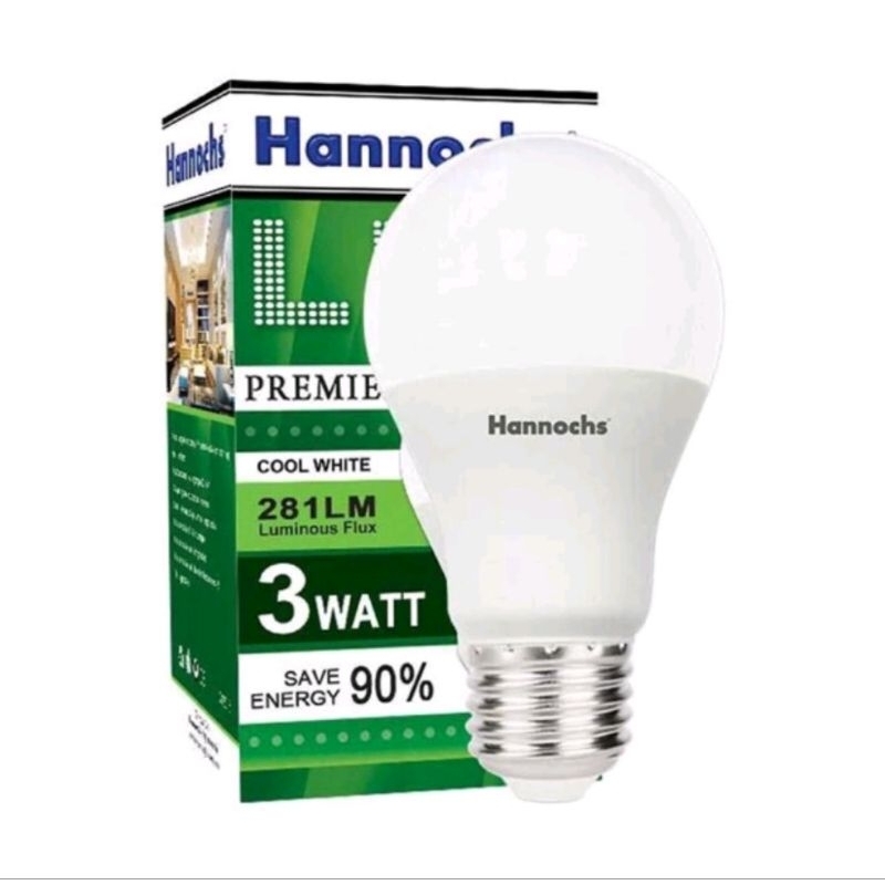 Lampu Hannoch Premiere 3 watt Putih