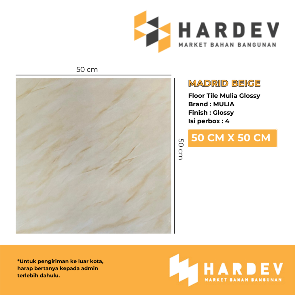 MULIA MADRID BEIGE 50 X 50