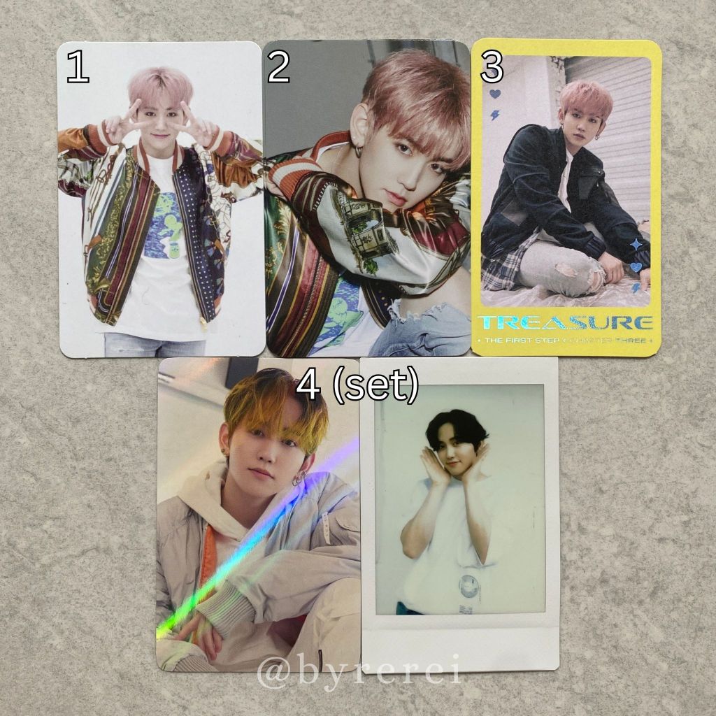 Mashiho Treasure Official Photocard TFS The First Step Chapter 3 Three Ch 3 AR POB Ktown4u YGS YG se