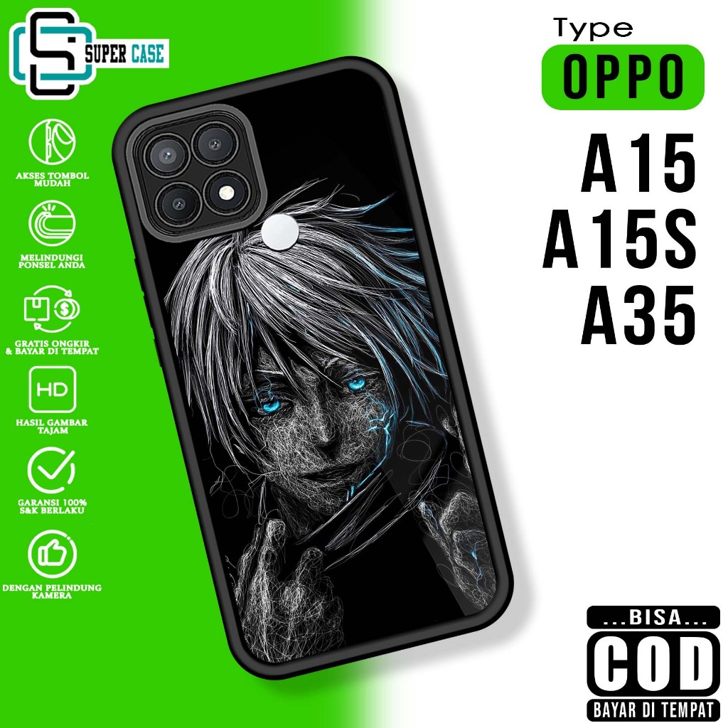 Case Hp For OPPO A15 A15S A35 PEN SoftCase Glossy casing Handphone Silikon Glass