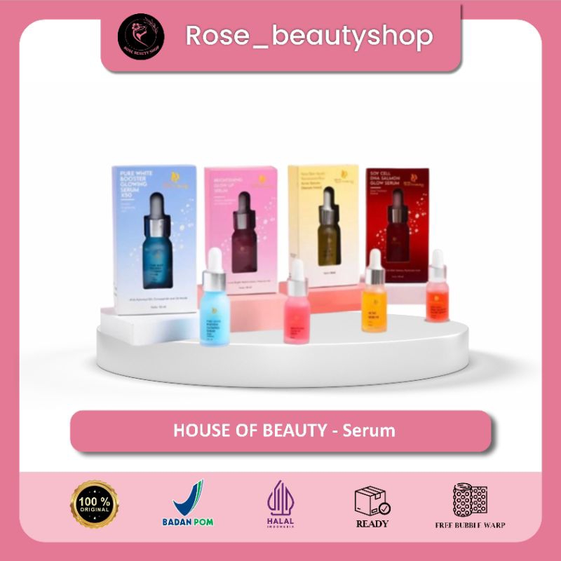 SERUM House Of Beauty - Serum Brightening Glow Up - Serum Pure White House Of Beauty - Brightening G