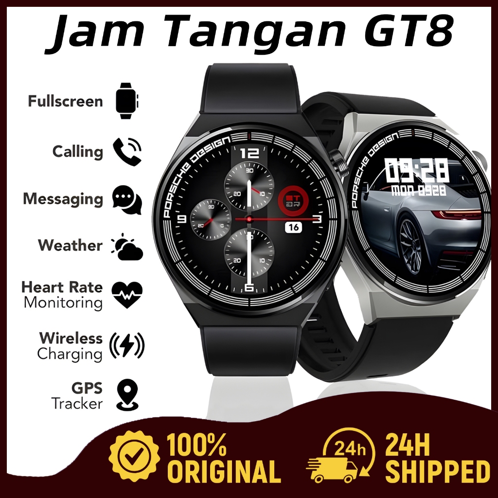 Samsung Smartwatch GT8 Porsche Full Touch Screen Waterproof Smart Watch for GPS Bluetooth Telephone 