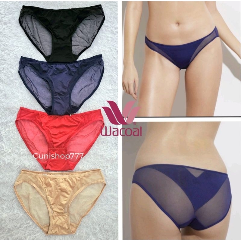 MINI PANTY WACOAL SEXY LOOK CELANA DALAM WANITA TEMBUS PANDANG MESH TRANSPARAN CD Lingerie in 5328 k