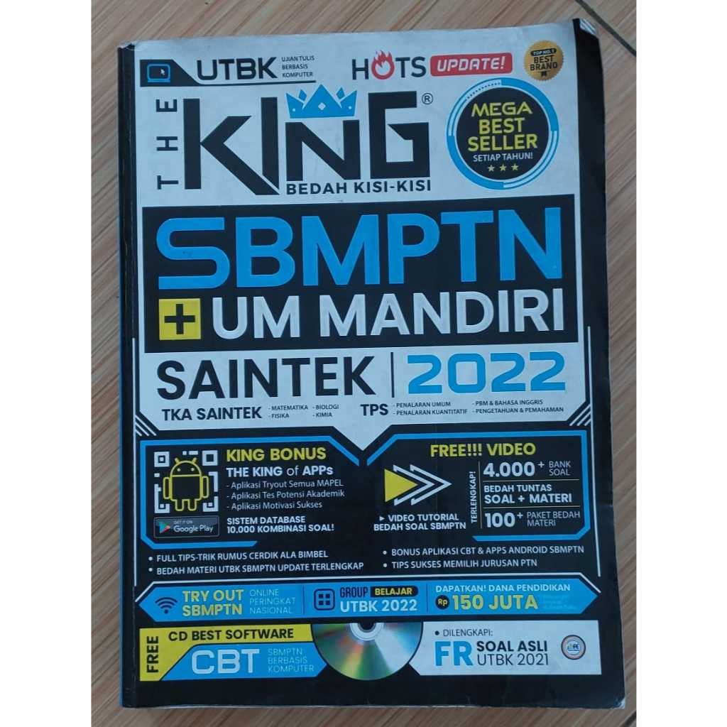 PRELOVED The King untuk SBMPTN dan UM MANDIRI 2022 edisi SAINTEK
