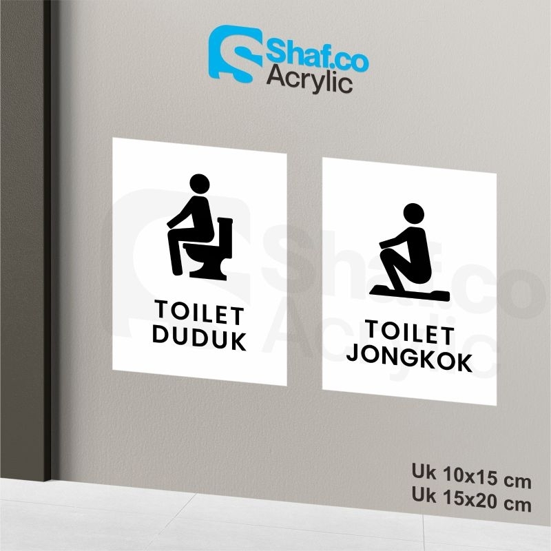 STICKER TOILET DUDUK & TOILET JONGKOK // STIKER // RAMBU-RAMBU