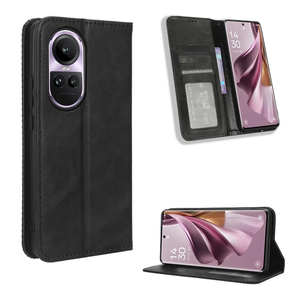 Case Oppo Reno 10 5G FLIP COVER LEATHER CASE SARUNG BUKU DOMPET Casing Hp Oppo Reno 10 5G
