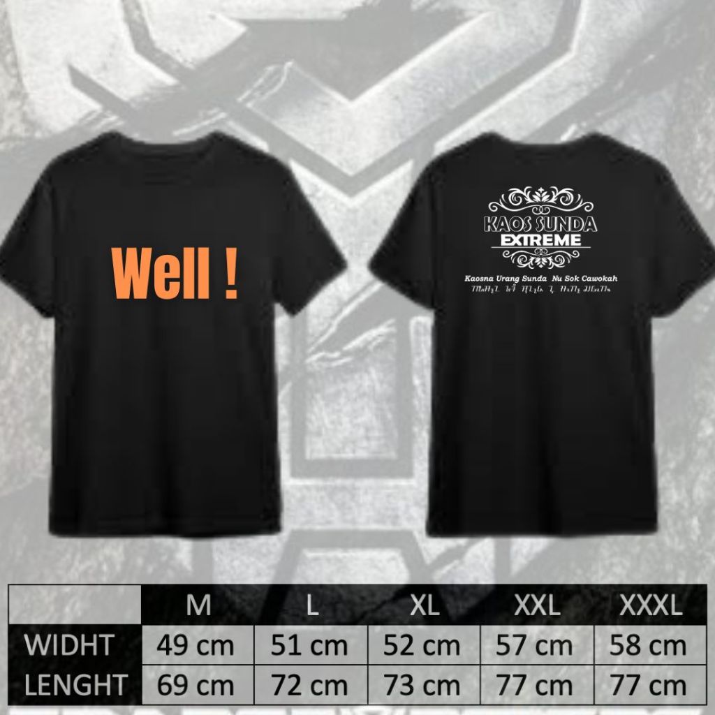 KAOS WELL | KAOS SUNDA EXTREME ORIGINAL | SUNDA EXTREME