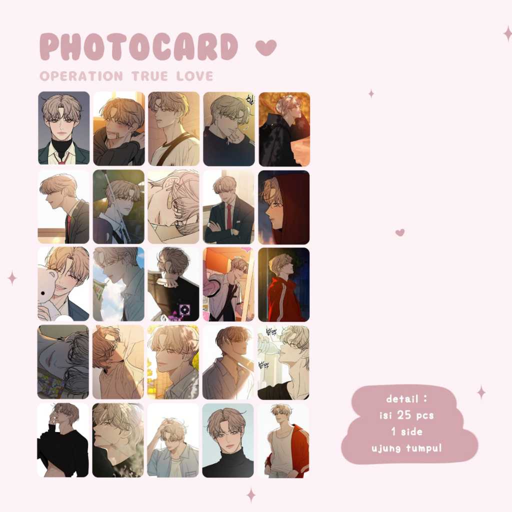 photocard webtoon operation true love isi 25 pcs